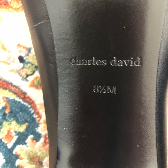 Brand new Charles David evening shoes fine leather upper - Picture 4 of 5